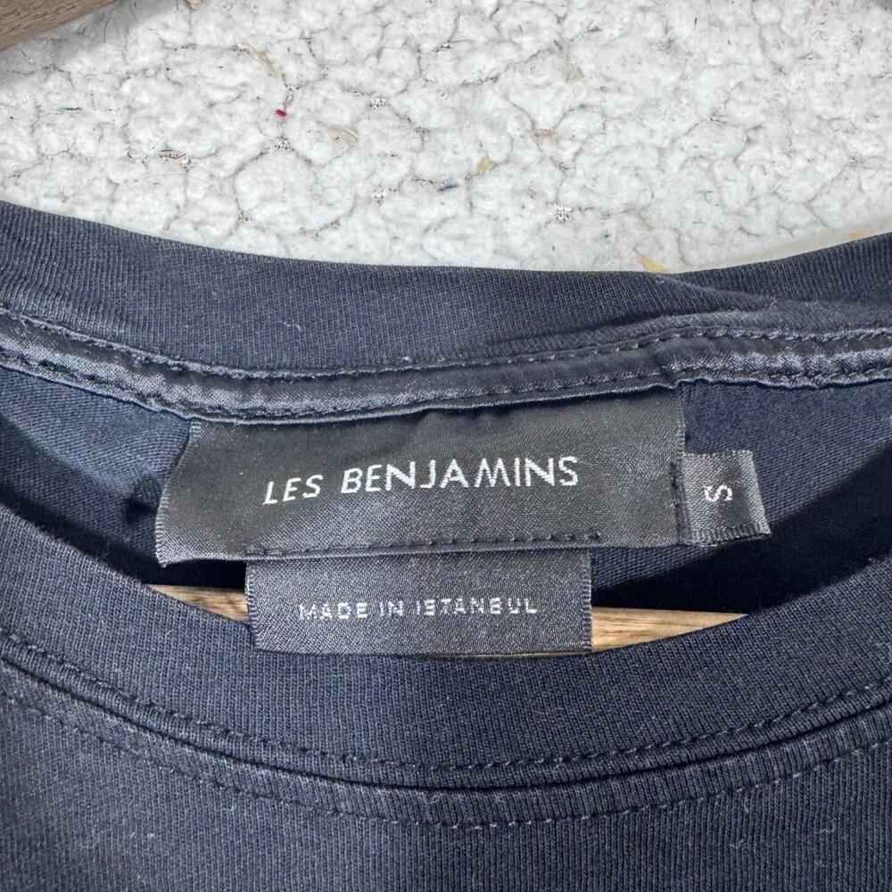 Les Benjamins Mens Black Graphic T-Shirt Small S Streetwear Luxury Istanbul Tee - Picture 5 of 5